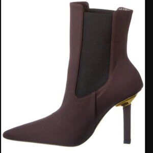 GOOD AMERICAN HIGH KICKSTAND BOOTIE CHOCOLATE BROWN NEW IN BOX NWT